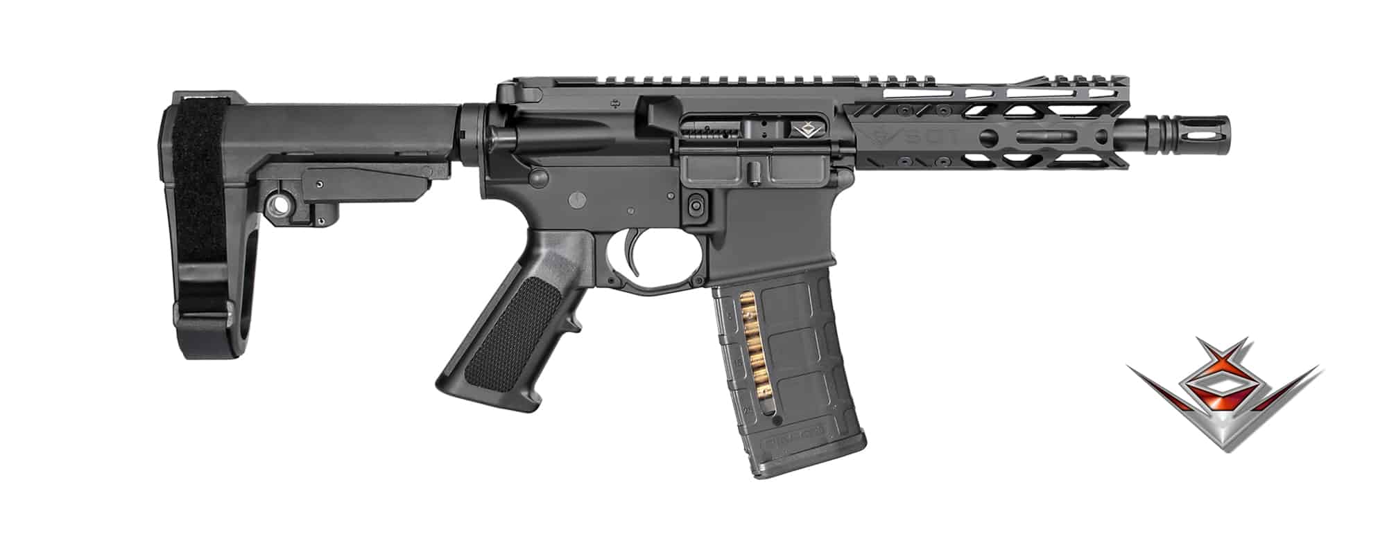 6.75" Pistol with Disintegrator-5.75" Rail System